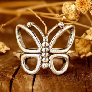 Sterling Silver Butterfly Midi Ring Toe Ring